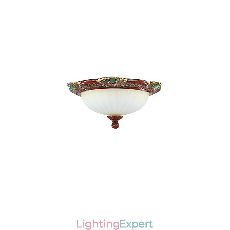 37*19CM Europe Type Resin Glass Dome Light Sweet To Absorb Dome Light Lamp