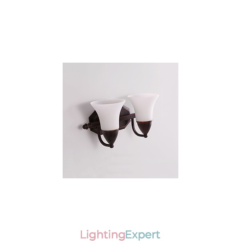 Rustic Lodge Black Oxide Finish Feature for Eye Protection Ambient Light Wall Sconces Wall Light