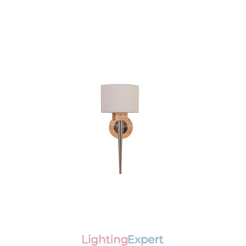 Simple Wall Lamp Bedside Desk Lamp With Glass Shade and Solid Wood for Bedroom Dresser Living Room Baby Room