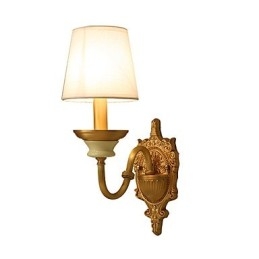 Simple Country Traditional Classic Brass Feature for Mini Style Uplight Wall Sconces Wall Light