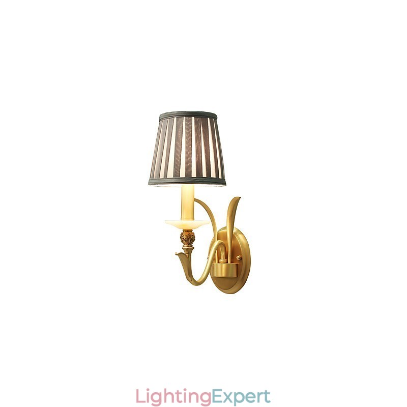 Simple Country Traditional Classic Brass Feature for Mini Style Uplight Wall Sconces Wall Light