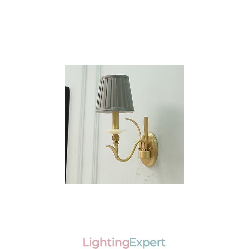 Simple Country Traditional Classic Brass Feature for Mini Style Uplight Wall Sconces Wall Light