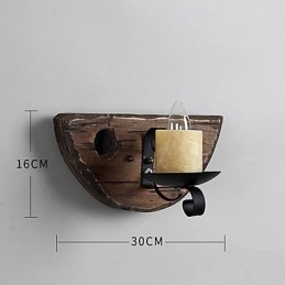 Rustic Lodge Painting Feature for Mini Style Uplight Wall Sconces Wall Light
