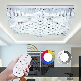 Flush Mount Crystal Modern Contemporary Metal