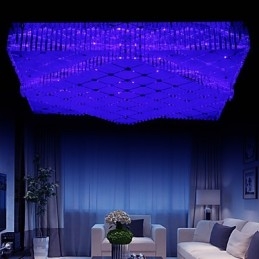 Flush Mount Crystal Modern Contemporary Metal