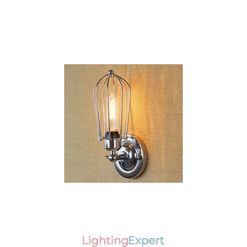 Simple Vintage Country Retro Electroplate Feature for Mini Style Ambient Light Wall Sconces