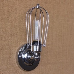 Simple Vintage Country Retro Electroplate Feature for Mini Style Ambient Light Wall Sconces