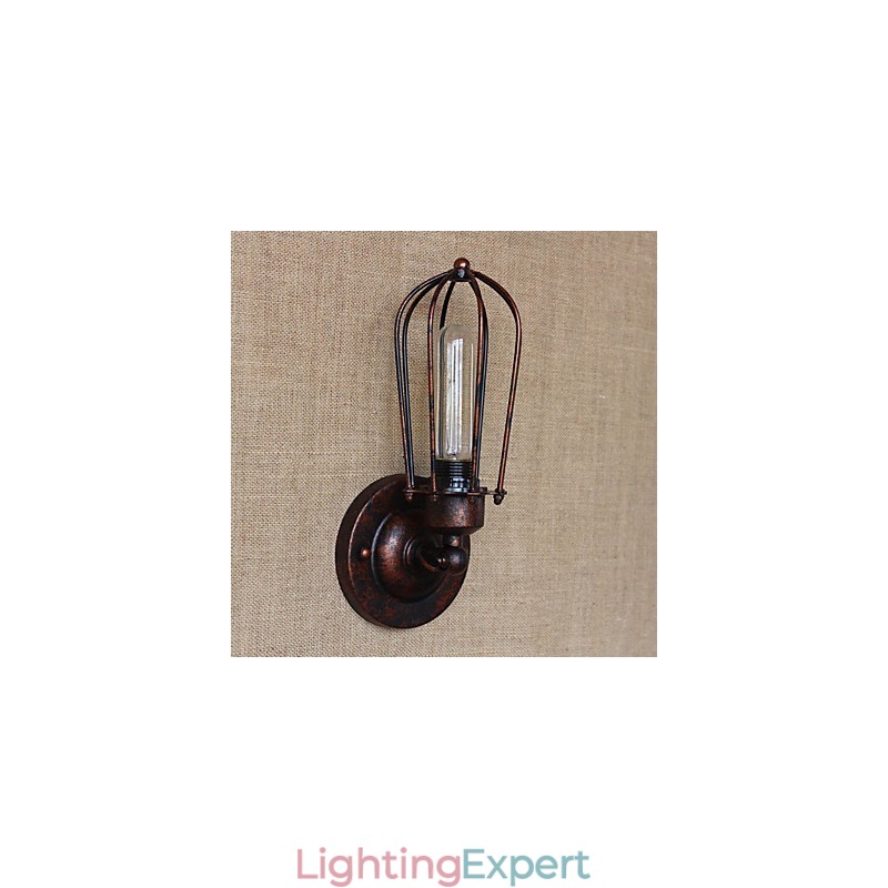 Simple Vintage Country Retro Electroplate Feature for Mini Style Ambient Light Wall Sconces