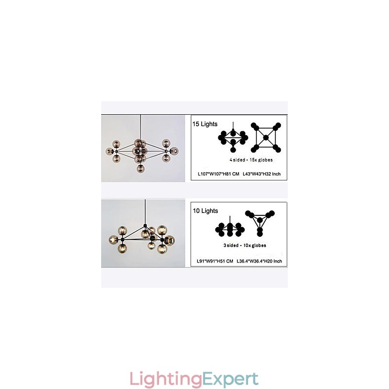 Chandelier Retro Living Roo Outdoors Garage Metal