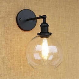 Country Retro Painting Feature for Mini Style Eye Protection Ambient Light Wall Sconces