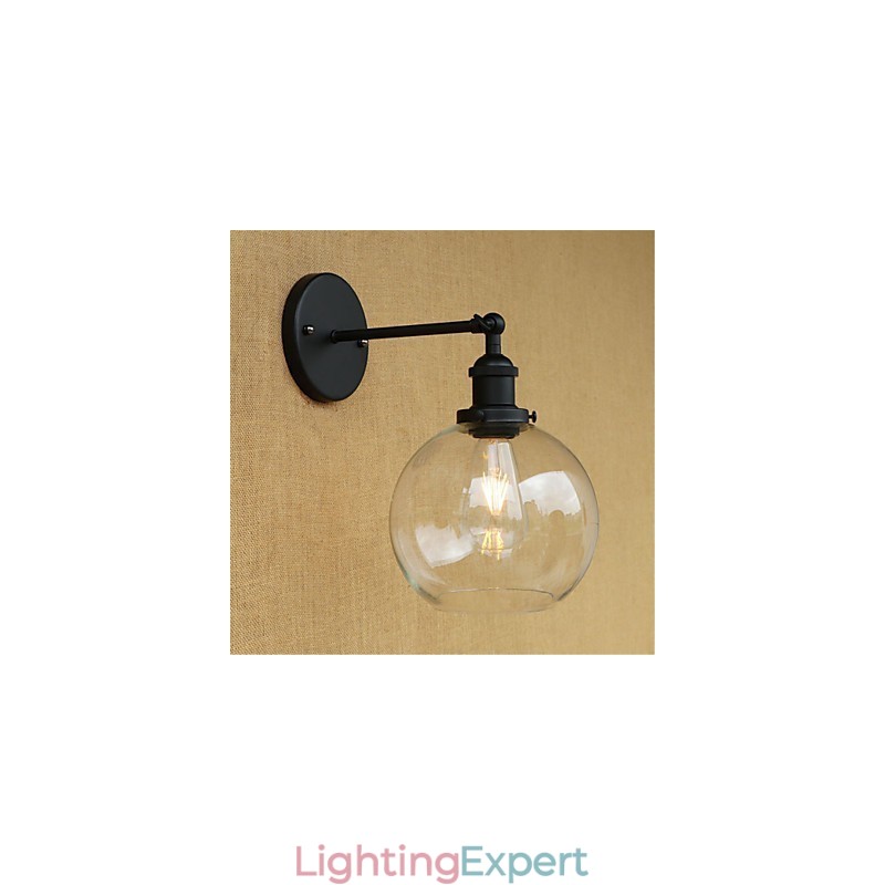 Country Retro Painting Feature for Mini Style Eye Protection Ambient Light Wall Sconces
