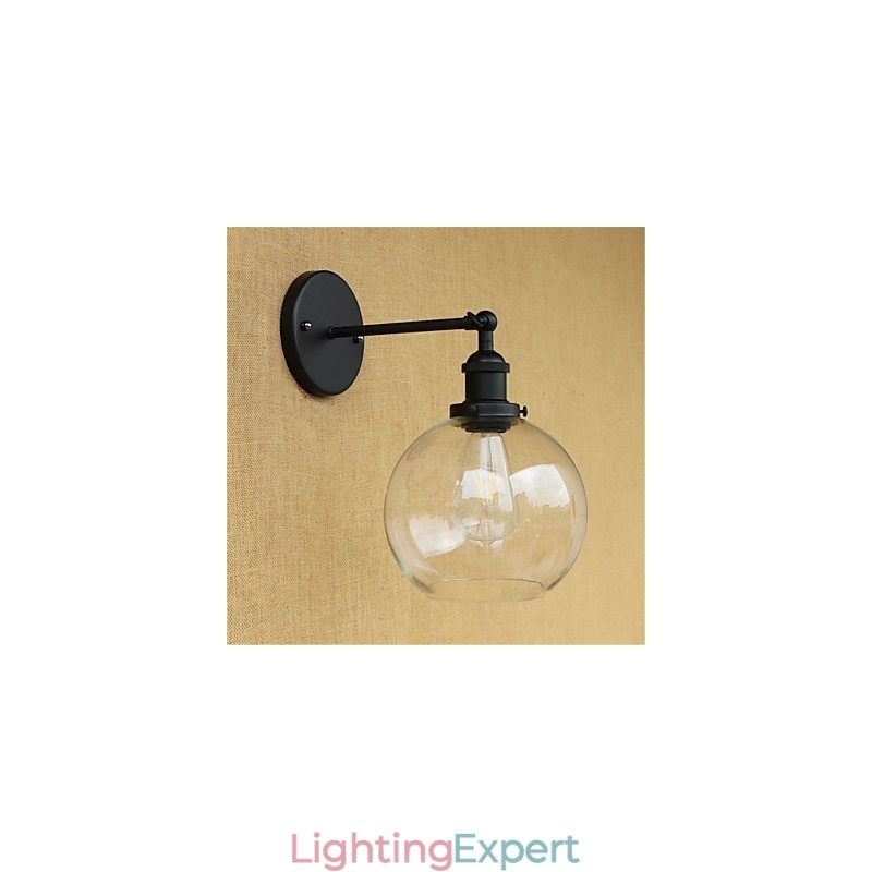 Country Retro Painting Feature for Mini Style Eye Protection Ambient Light Wall Sconces