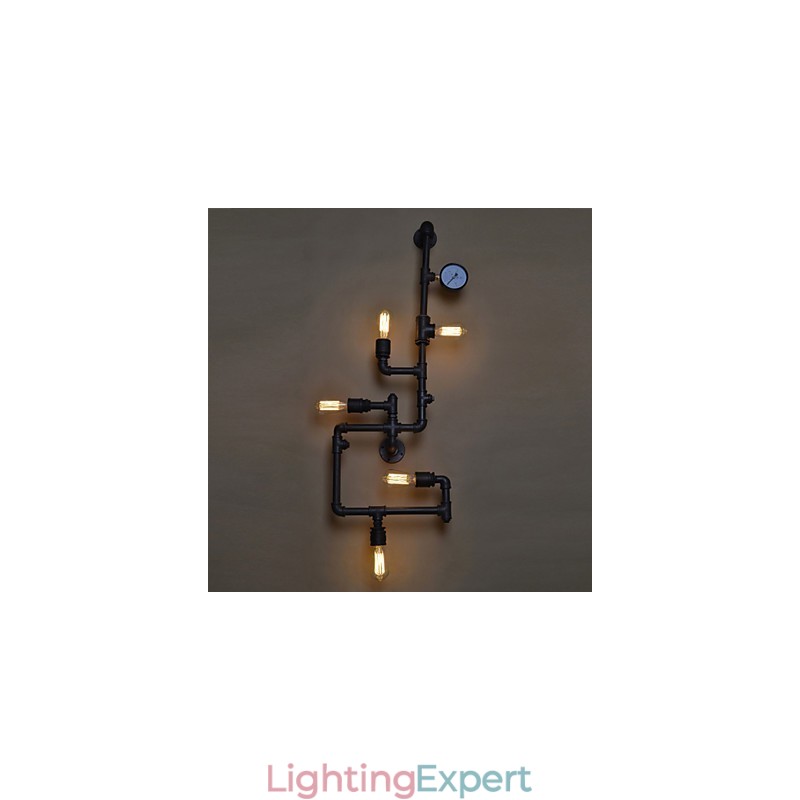 Loft Industrial Wall Lamps Antique Edison Wall lights with Bulbs Vintage Pipe Wall Lamp for Living Room Lighting