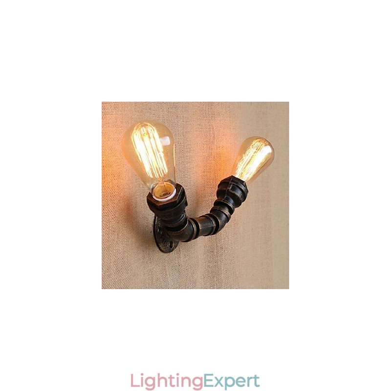 Nostalgia Simple Water Pipe Decorative Small Wall Lamp Wall Light