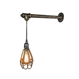 Loft vintage wall sconce lamp restaurant cafe corridor bar Iron Cage wall lamp industry Iron pipe lighting