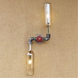 Rustic Lodge Brass Feature for Ambient Light Wall Sconces Wall Light Amber