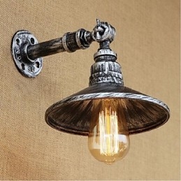 Industrial Style Nordic Water Pipe Wall Lamp Wall Light Silver