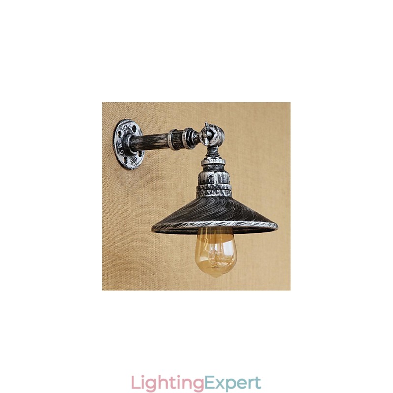 Industrial Style Nordic Water Pipe Wall Lamp Wall Light Silver