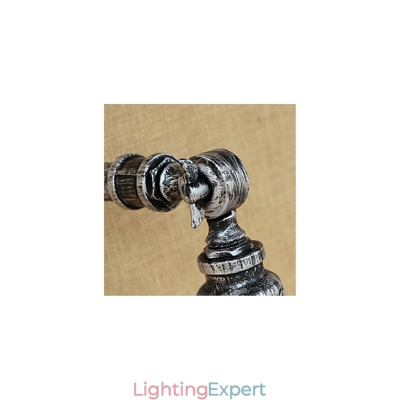 Industrial Style Nordic Water Pipe Wall Lamp Wall Light Silver