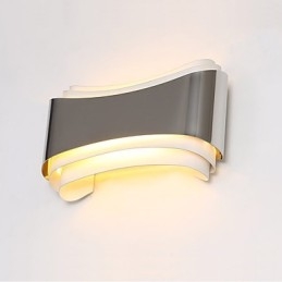 Integrated Modern Contemporary Chrome Feature for Ambient Light Wall Sconces Wall Light