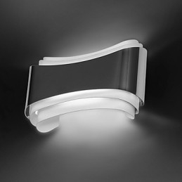 Integrated Modern Contemporary Chrome Feature for Ambient Light Wall Sconces Wall Light