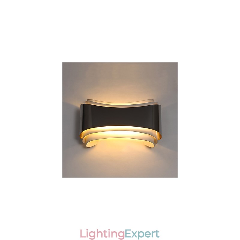 Integrated Modern Contemporary Chrome Feature for Ambient Light Wall Sconces Wall Light