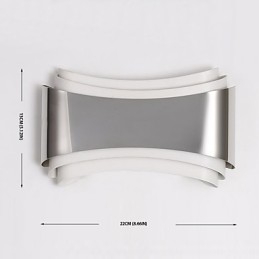 Integrated Modern Contemporary Chrome Feature for Ambient Light Wall Sconces Wall Light