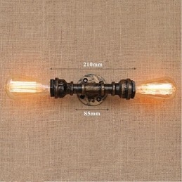 Nostalgia Simple Water Pipe Decorative Small Wall Lamp Wall Light