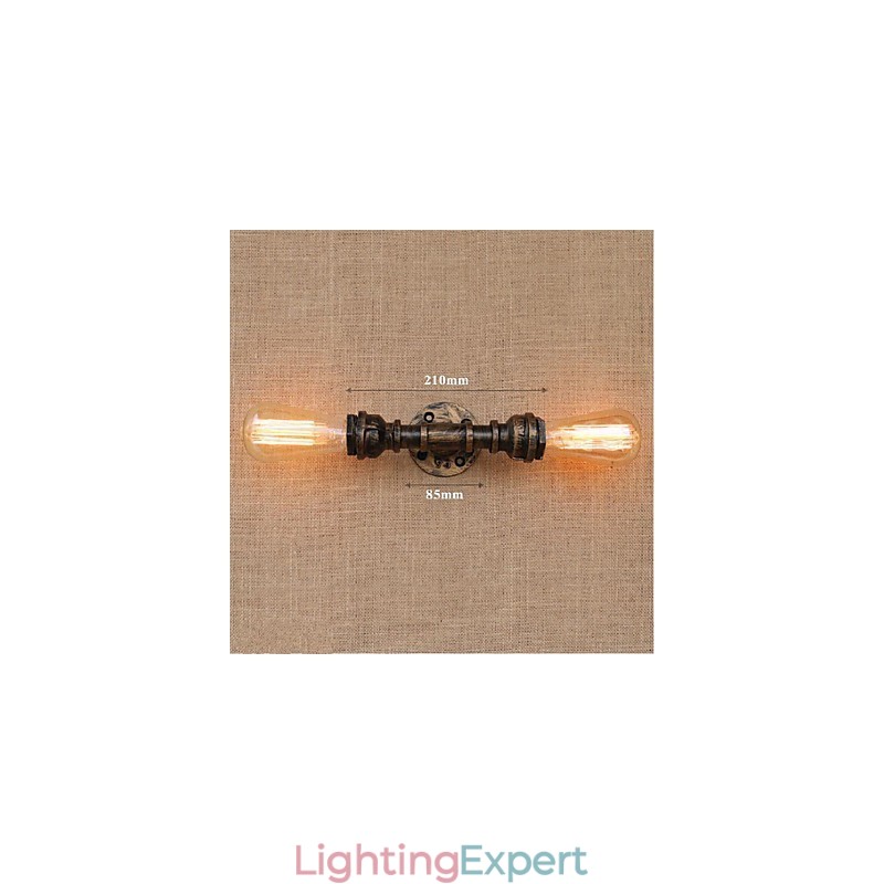Nostalgia Simple Water Pipe Decorative Small Wall Lamp Wall Light