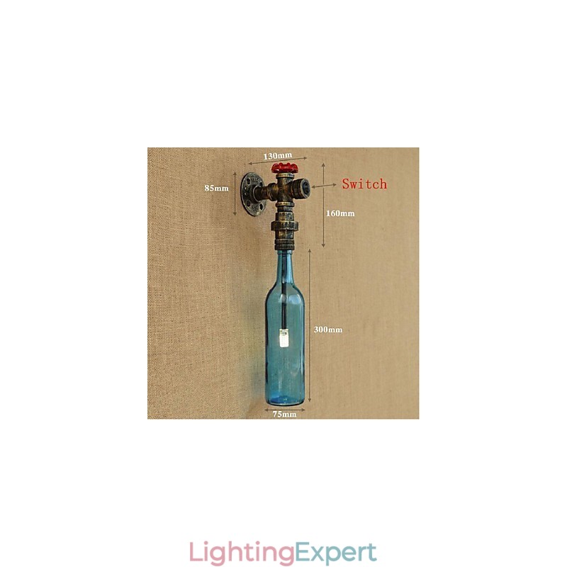 Wall Switch With Water Pipe Bottle Wall Light