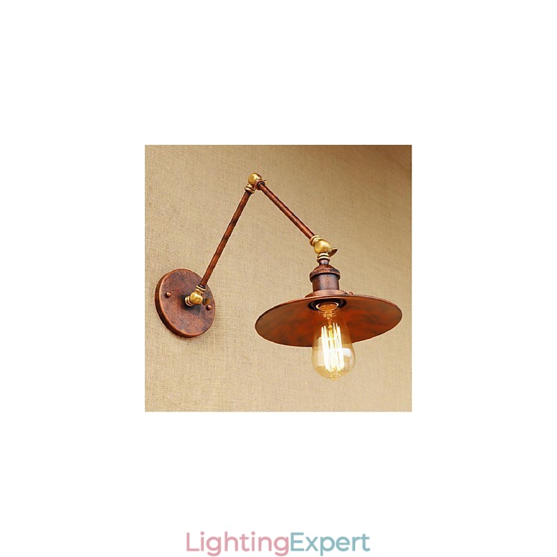 Long arm Half rusty Industrial Retro Nostalgic Retractable Folding Wall Sconces Wall Light