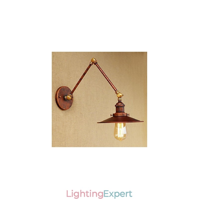 Long arm Half rusty Industrial Retro Nostalgic Retractable Folding Wall Sconces Wall Light