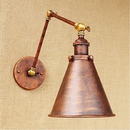 Long arm Half rust Retro Creative Nostalgic Retractable Folding Wall Sconces Wall Light