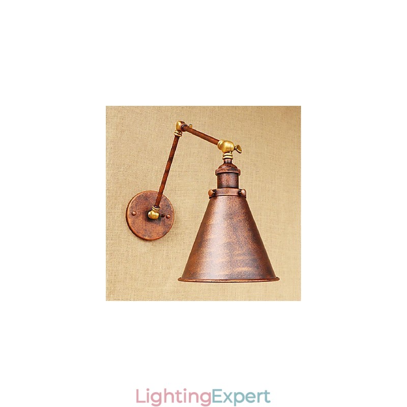 Long arm Half rust Retro Creative Nostalgic Retractable Folding Wall Sconces Wall Light
