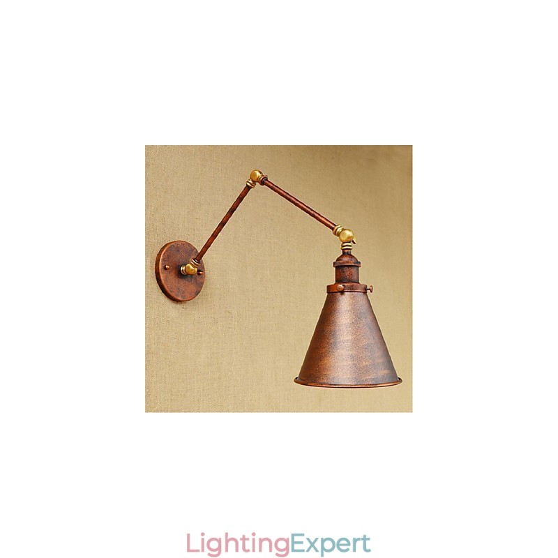 Long arm Half rust Retro Creative Nostalgic Retractable Folding Wall Sconces Wall Light