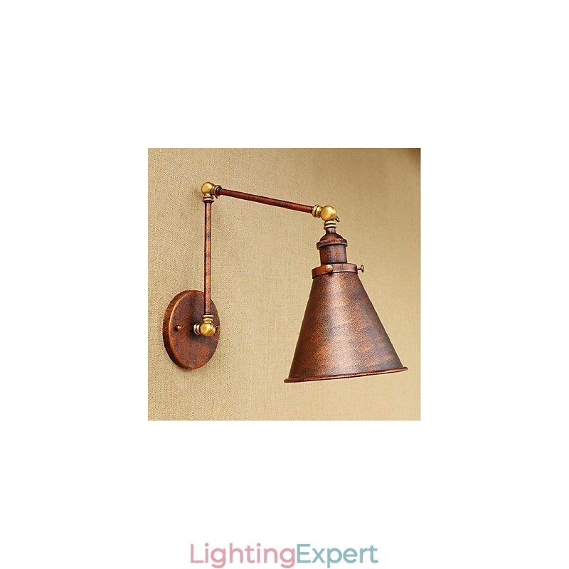 Long arm Half rust Retro Creative Nostalgic Retractable Folding Wall Sconces Wall Light