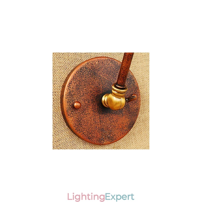 Long arm Half rust Retro Creative Nostalgic Retractable Folding Wall Sconces Wall Light