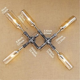 Rustic Lodge Painting Feature for Ambient Light Wall Sconces Wall Light