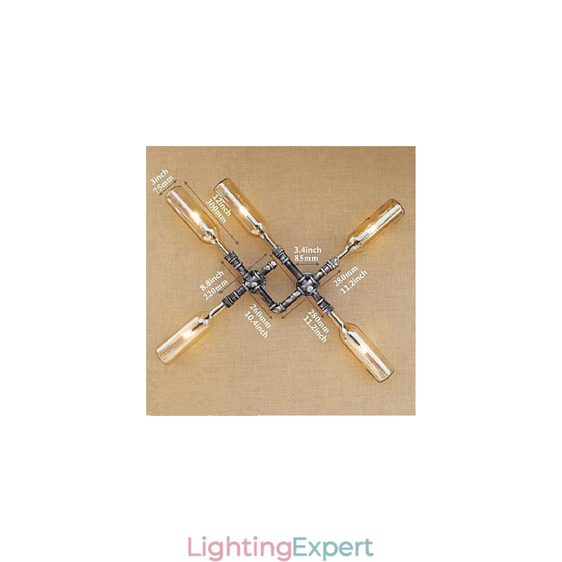 Rustic Lodge Painting Feature for Ambient Light Wall Sconces Wall Light