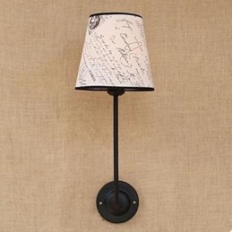 Modern Succinct Fashion Bar Restaurant Nostalgic Breakfast Cloth Cover Wall Lamp Wrought Iron Bend