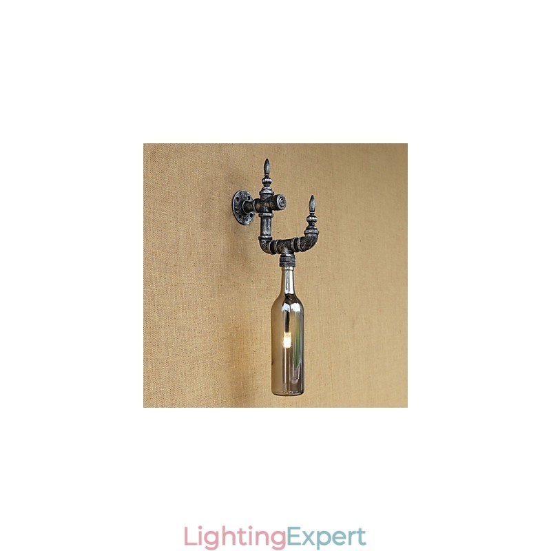 Retro Nostalgia With Personality Cafe Bar Restaurant Corridor Water Bottle Wall Lamp Switch