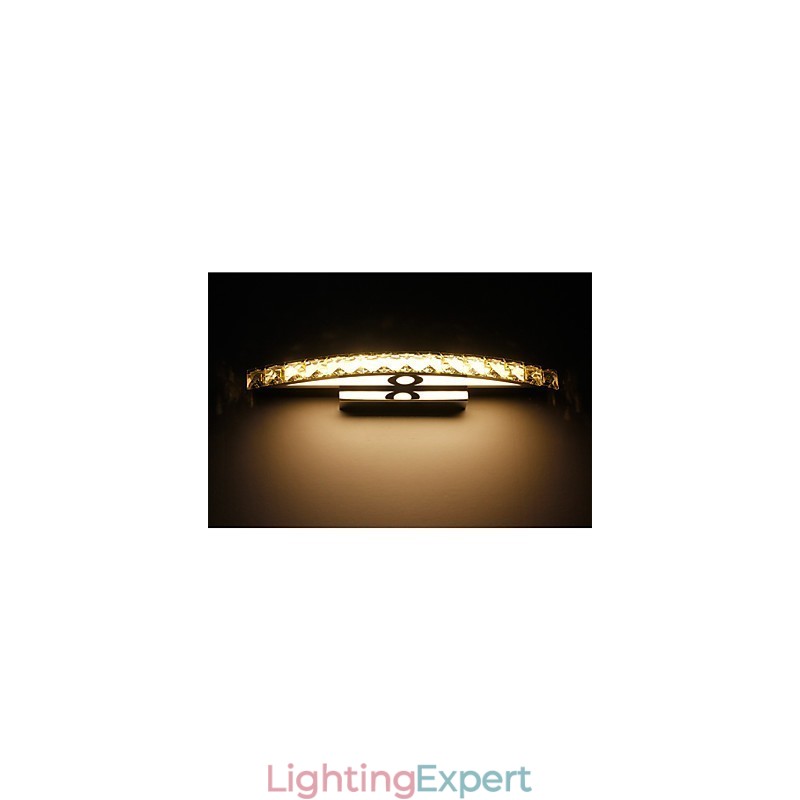 Contemporary Crystal Wall Bathroom Lighting