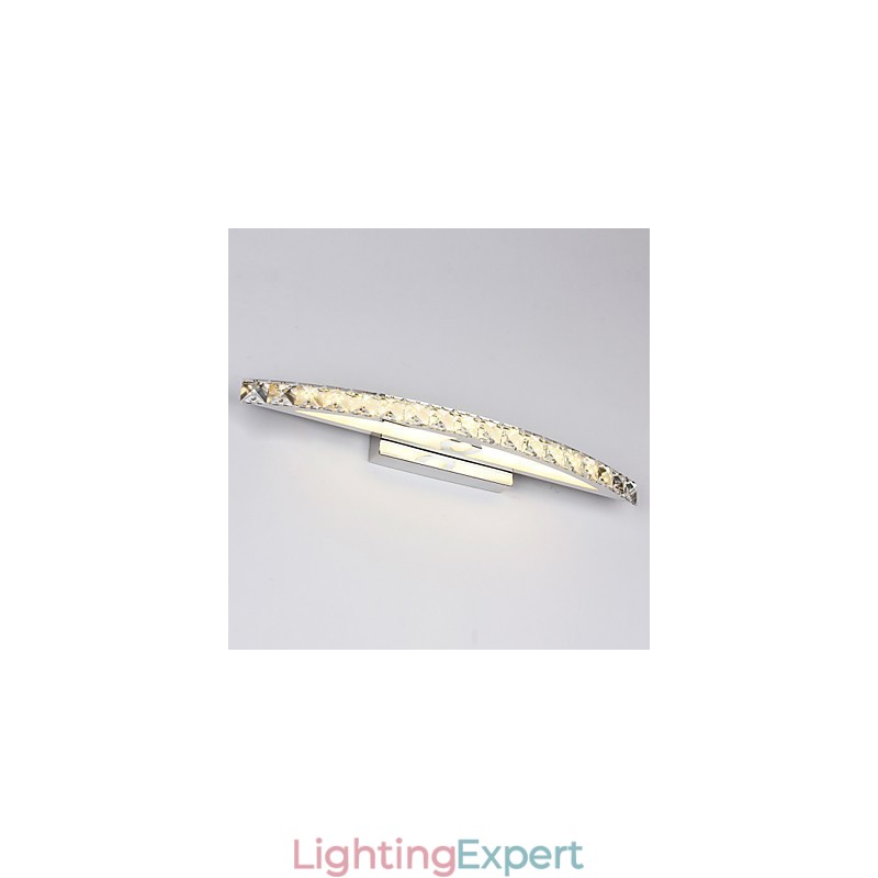 Contemporary Crystal Wall Bathroom Lighting