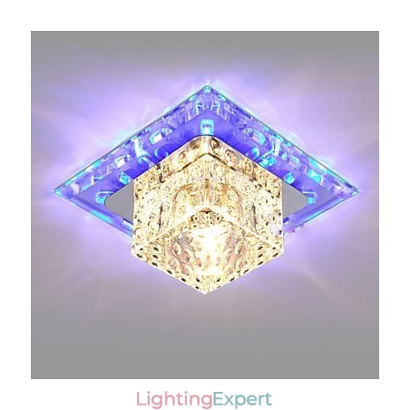 Mini Crystal Ceiling Lamp Spotlight 3W Creative Lamp Tube Light Colorful Color Square Dome Light Mini Crystal Ceiling Lamp Spotlight 3W Creative Lamp Tube Light Colorful Color Square Dome Light