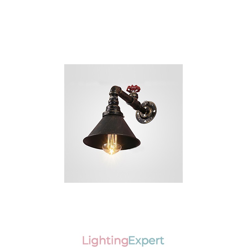 Water Pipe Wall Lights Retro Industrial Style Creative Country Metal Restaurant Cafe Bars Bar Table Wall Sconces