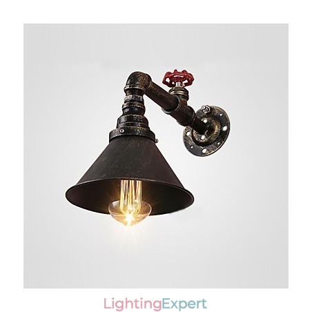 Water Pipe Wall Lights Retro Industrial Style Creative Country Metal Restaurant Cafe Bars Bar Table Wall Sconces
