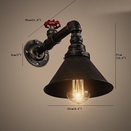 Water Pipe Wall Lights Retro Industrial Style Creative Country Metal Restaurant Cafe Bars Bar Table Wall Sconces