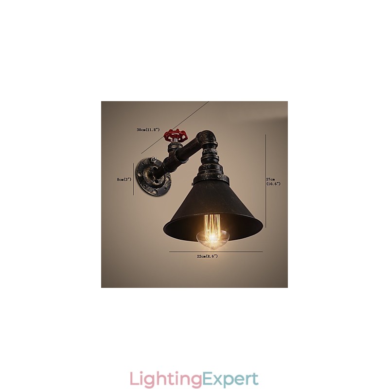 Water Pipe Wall Lights Retro Industrial Style Creative Country Metal Restaurant Cafe Bars Bar Table Wall Sconces