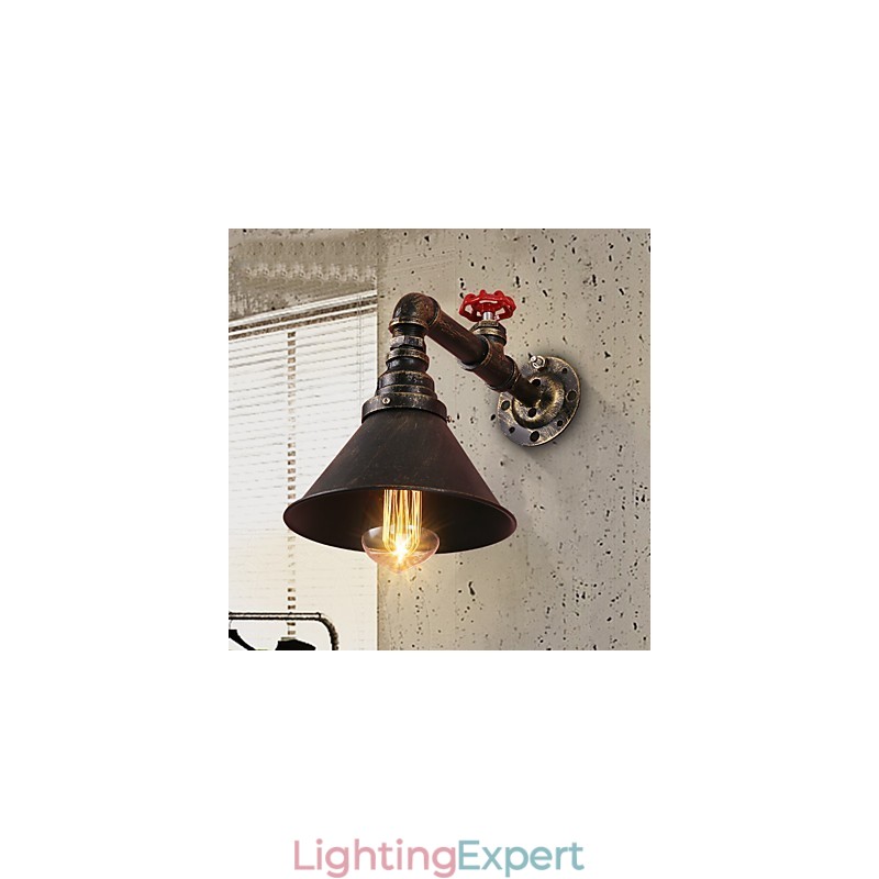 Water Pipe Wall Lights Retro Industrial Style Creative Country Metal Restaurant Cafe Bars Bar Table Wall Sconces