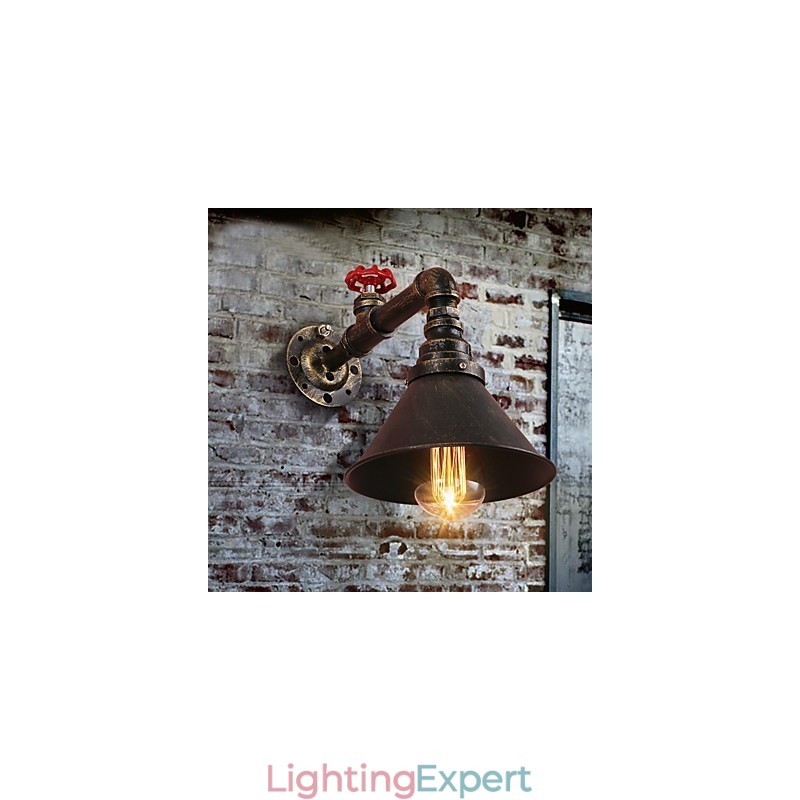 Water Pipe Wall Lights Retro Industrial Style Creative Country Metal Restaurant Cafe Bars Bar Table Wall Sconces